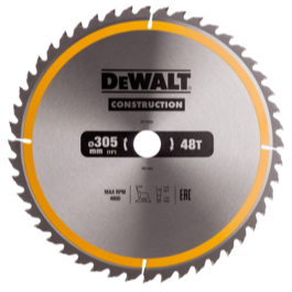 Dewalt klinge 305mm x 30mm(hul)  48T Construction blade